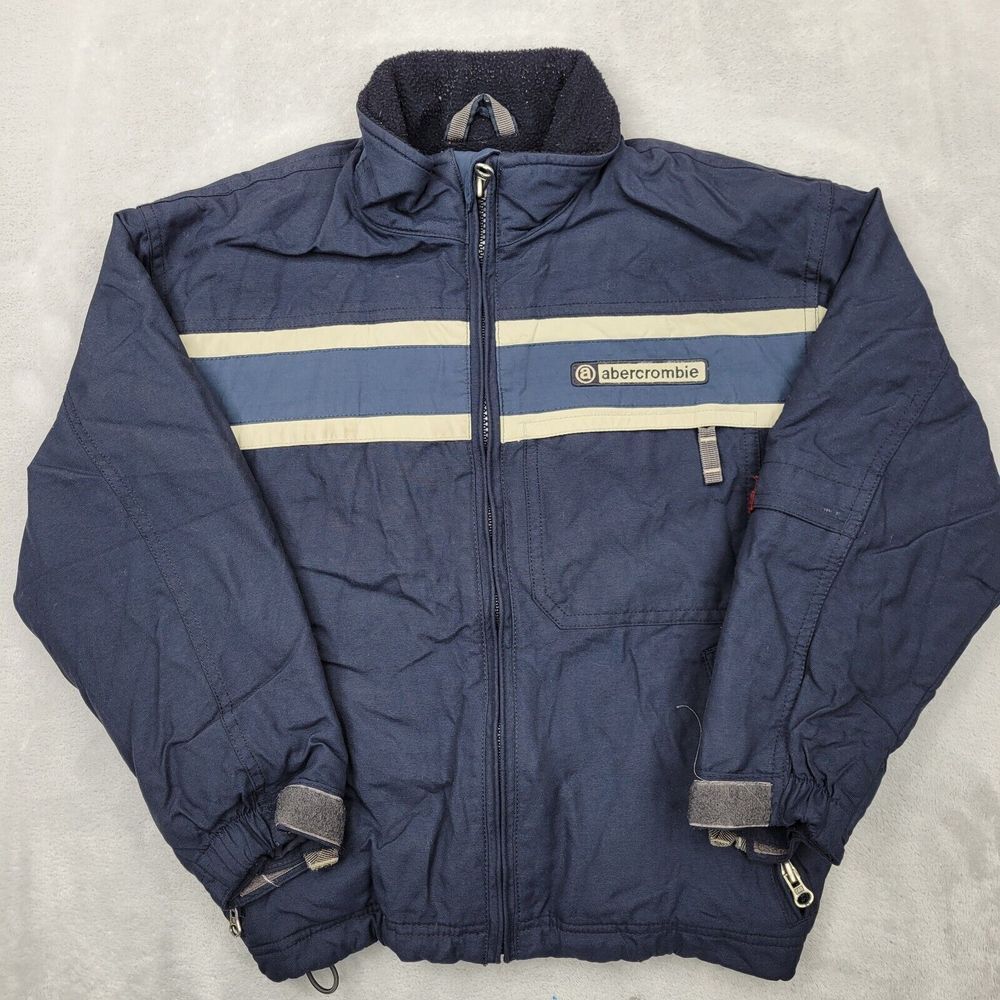 Abercrombie Jacket Boys‎ Small Puffer Coat Fleece Blanket Lined Heavy Youth Kids